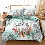 Luxury Logo100% Polyester Queen Size King Size Duvet Cover 3D Print Bedding Set