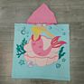 Microfiber Kids Cartoon Print Beach Towel Poncho, Children Beach Poncho, Kids Hooded Beach Poncho Towel