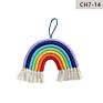Mixed 14 Colors Ins Home Decor Hand Woven Kids Room Rainbow Hanging Decoration Rainbow Macrame Wall Hangings