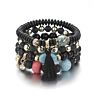 Natural Stones Bracelet for Women Tassel Charm Set Lady Jewelry Boho Bracelet