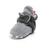 Old Fashioned Snap Drawstring Infant Bedroom Shoes Baby Booties with Wool