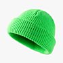 Outdoor Slouchy Running Knitted Ribbed Beanie Hat Acrylic Cuffed Knit Fisherman Beanie Hat