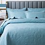 Quilts Bedding Bedspreads Customized Logo Luxury Embroidery Bedspreads Sets Colcha 100% Cotton Home Goods Cotton Bedspread