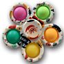 Rainbow Pop Bubble Fidget Spinner Simple Push Tie Dye Fidget Toys Silicone Spinners