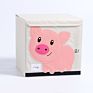 Seller Foldable Animal Toy Storage Box Cube Chest Basket Organizer for Kids