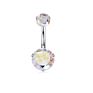 Sieyeay Stainless Piercings Button Belly Body Jewelry Navel Ring