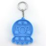 Silicone Resin Cartoon Key Chain Anime Soft Rubber Pvc Push Pop Fidget It Bubble Fidget Boba Keychain for Woman Girl