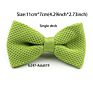 Single Deck Men Women Solid Color Bowknot Lovely Knit Bowtie Adjustable Neckwear Designer Knitting Butterfly Bow Tie