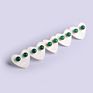 Small Stud Earrings for Women Sterling Silver 925 Jewellery Circle Crystals Natural Stone Earring