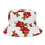 Spring and Outdoor Leisure Couple Fisherman Hat Colorful Fruit Printing Double-Sided Sun Hat