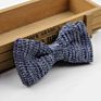 Style Men Women Soild Color Knit Bowtie Adjustable Double Deck Butterfly Bowties Designer Knitting Dress Knitted Bow Tie