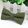 Style Plaid Children Bowtie Wool Bowties Baby Kid Kids Classical Pet Striped Butterfly Bow Tie Solid Color Ties