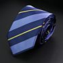 Stylish Men's Stripe Necktie College Style Red Navy Blue Green Multi-Color Twill Cosplay Party Business Wedding Neck Ties