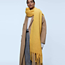 Thick Poncho Shawl Knitted Pashmina Blanket Plain Scarves Ladies Cashmere Wool Scarfs Women and Men