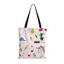 Unicorn Shopping Bag for Women Unisex Pink Foldable Oversized Eco Bag Creative Idea Girl's Gift College Book Tote Bag