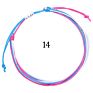 Waterproof Adjustable Multi-Layer Women Multi-Color Boho Handmade Jewelry Hand-Woven Wax String Bracelets