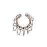 Women Pearl Ear Cuff Earring Bohemian Natural Freshwater Circle Small Clip on Earring No Piercing Fake Cartilage Earring