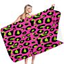 Women Square Microfiber Multicolor Pattern Animal Leopard Print Beach Towels Sunflowers Serape Colorful Pool Towel