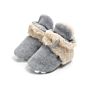 Wonbo Infant Newborn Baby Girls Cotton Shoes Cozy Fleece Booties Non Skid Bottom Newborn Shoes Baby Shoes