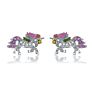 Yiding Design Jewelry Sets Fine Crystal Rhinestone Rainbow Color Unicorn Necklace Set with Earrings Bracelet Ring