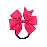 Zn Colorful Ribbon Hair Bows Girls Baby Children Elastic Hair Rope Hair Accessories