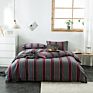 100% Cotton Nude Bedding Sets Bedsheets Fitted Bed Sheet Microfiber Antistatic Fabric Plaid Bed Sheet