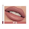 16-Color White Price Cosmetic Lip Pencil Waterproof Lip Liner Pencil Private Label