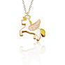 18 Models Cartoon Cute Unicorn Horse Pendant Necklace