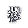 925 Sterling Silver Letter 26 Alphabet Pendant Designer Charms for Diy Bracelet Necklace Jewelry Making
