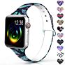 Apple Watch Band by Silicone Fadeless Printing Floral Leopard Watch Band