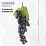 Artificial Grape Bunch Fake Grapes Vine Plastic Raisins Leaf Rattan Fruit Props Indoor Ceiling Decor Grape Leaves Artificial