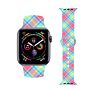 Buffalo Plaid Printed Strap for Apple Watch Bands Silicone, Replacement Designer Sports Band for Iwatch Bands 41Mm 45Mm