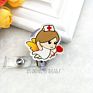 Cartoon Retractable Pull Badge Reel Card Badge Holder Reels for Doctor Dentist Nurse