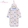 Cotton Jersey Newborn Sleeping Bag 0-6M Baby Safe Sleep Sack Knotted Baby Gown Unisex Newborn Baby Sleeping Bag