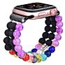 Crystal Elastic Stretch Beaded with Bling Calf Leather Replacement Strap for Iwatch Series 6 5 4 38Mm 40Mm for Apple Watch Band