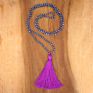 Crystal Knot Tassel Necklace Hand Woven Long Sweater Chain Buddha Head Pendant Women's Necklace