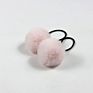 Cute Little Girls' Pompom Hair Ties Faux Fur Pom Pom Elastic Hairband Hair Ropes Hair Accessories