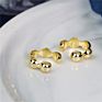 Cz Diamond Simple Ear Cuffs 18K Gold Plated Clip on Earrings Non Pierced for Women