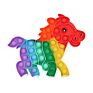 Design Animal-Shaped Fidget Toy Rainbow Push Bubbles Fidget Sensory Toy Silicone Sensory Educational Toy