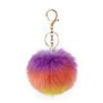 Design Rainbow Colorful 8Cm Hair Ball Pompons Keychain Key Chain Bag Pendant Car Jewelry Decoration