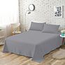 European Style Solid Color 100% Wash Cotton Flat Bed Sheets