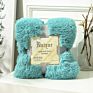 Fluffy Candy Color Flannel Cozy Soft Photo Posing Baby Blanket Kids Bedding Quilt Sofa Backseat Cover Pet Blanket