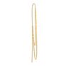 Gold Plated Copper Zircon Pearl Needle Leaves Hook Earjewelry Lightning Cuff Earrings Ear Wrap Crawlers