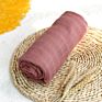Indoor Versatility Baby Swaddle Blanket Muslin Breathable Organic Cotton Baby Receiving Swaddles