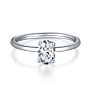 Krkc Solitaire Cluster Heart Wedding Bands 1/2 1 Ct 925 Sterling Silver Vvs1 Diamond Moissanite Engagement Rings for Women