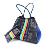 Large Capacity Colorful Printed Portable 2 in 1 Neoprene Beach Handbag