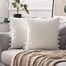Luxury Boho Throw Pillow Covers 18 X 18 Tassel Macrame Cushion Cover Handmade Home Decor