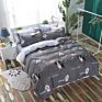 Luxury Printed Pillow Case Bed Sheet and Quilting Comforter Sets Quilt Bedding 4 Piece