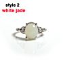 Natural Rose Quartz Malachite Different Gems Adjustable Larimar Ring