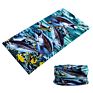 Neck Gaiter Sun Headwear Tubular Bandana Bule Color Tube Sports Seamless Headwear Fishing Bandana